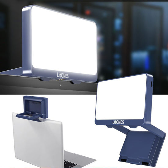 GetUSCart LitONES Portable Business Video Conference Lighting, Foldable cam Light with