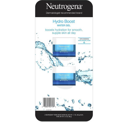Picture of Neutrogena Hydro Boost Hyaluronic Acid Hydrating Water Gel Daily Face Moisturizer for Dry Skin, Oil-Free, Non-Comedogenic Face Lotion, 1.7 fl. Oz 2 PACK