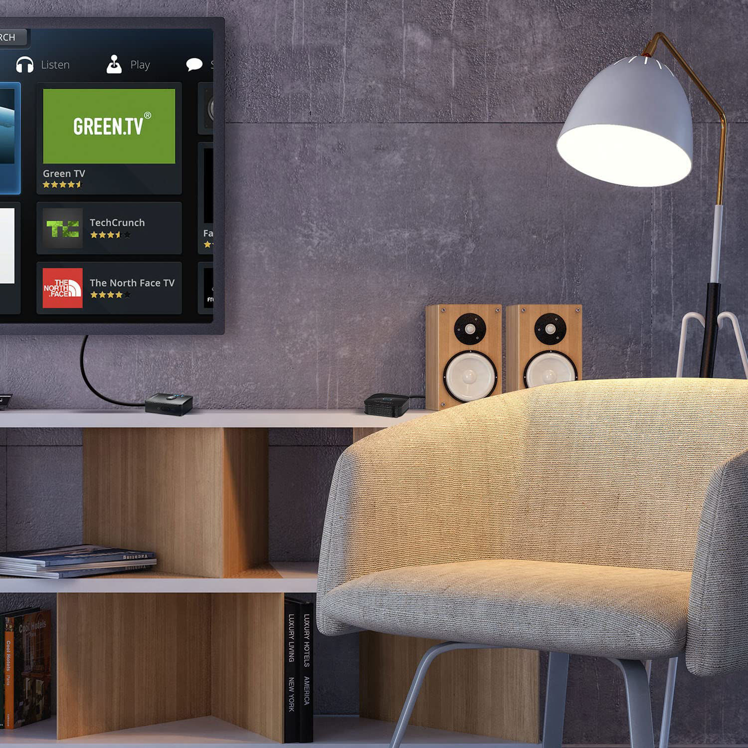 GetUSCart HomeSpot Bluetooth Transmitter Receiver Set with APTX Low