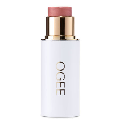 Picture of Ogee Sculpted Face Stick (CARNELIAN - SHEER LUMINOUS CORAL) Certified Organic Face Makeup - Multi-Use Cream Blush & Highlighter