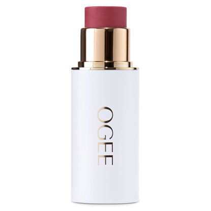 Picture of Ogee Sculpted Face Stick (ROSE QUARTZ - ROSE BLUSH) Certified Organic Face Makeup - Multi-Use Cream Blush for Cheeks, Lips & Face