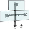 Picture of MOUNTUP Triple Monitor Stand, Height Adjustable Monitor Desk Mount Fit for Three 17 to 32 Inch Computer Screens, Stacked Monitor Arm for 3 monitors, with C-Clamp and Grommet Base,up to 17.6lbs per Arm