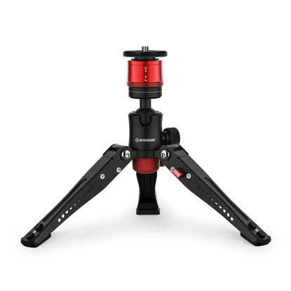 Picture of IFOOTAGE Small Tripod, Professional Mini Tripod for Photography, Tabletop Tripod for Photography, Aluminum Heavy Duty, Desktop Tripod Compatible with Sony, Nikon, Canon DSLR Camera, IFOOTAGE Base