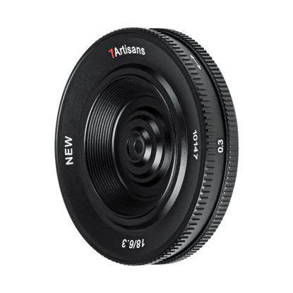 Picture of 7artisans 18mm F6.3 MFT M4/3 Lens Ultra-Thin APS-C Prime Compact Mirrorless Cameras Lens for Panasonic GF1 GF2 GF3 GF5 GF6 GF7 GF8 GF9 G1 G2 G3 G4 G5 G6 G85 GH1 GH4 GH5