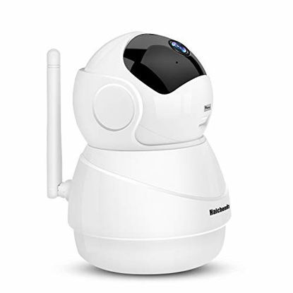 Picture of (Pro) Home Wireless IP Camera Haichendz 1080P HD WiFi Indoor Security Surveillance System Pan/Tilt Two-Way Audio & Night Vision for Baby/Elder/Pet/Nanny Monitor ? (White)