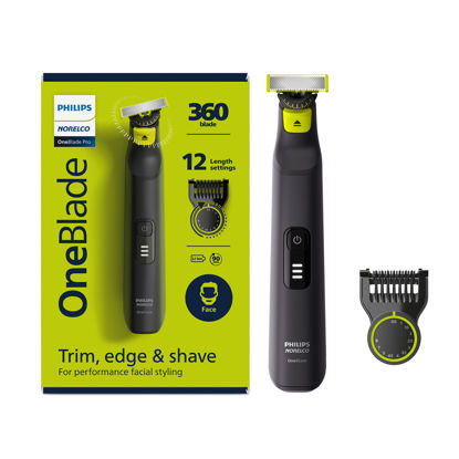 Picture of Philips Norelco OneBlade 360 Pro Hybrid Electric Trimmer, QP6531/70, Black