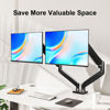 Picture of ErgoFocus Dual Monitor Mount Fits 13 to 32 Inch Computer Screen, Dual Monitor Arm Hold up to 19.8lbs Each, Full Motion Monitor Desk Mounts for 2 Monitors, Gas Spring Monitor Stand, VESA Mount