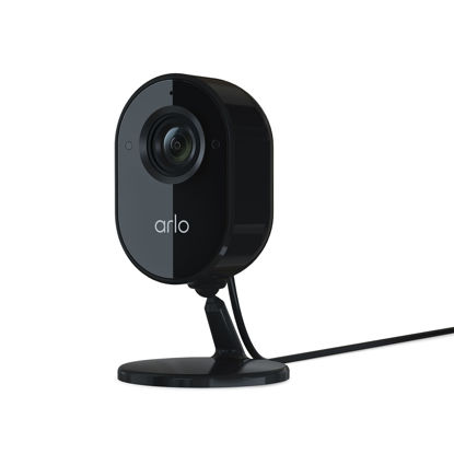 Picture of Arlo Essential Indoor Camera - 1080p Video with Privacy Shield, Plug-in, Night Vision, 2-Way Audio, Siren, Direct to WiFi No Hub Needed, Surveillance Security, Black - VMC2040B