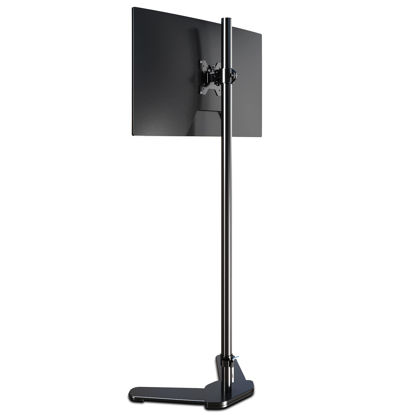 Picture of Single Monitor Mount, Extra Long Monitor Stand, 47 inch Pole Black Stand, Monitor Desk Mount, Single Desk Mount Stand, Computer Screen Mount, VESA Computer Desk Mount, Single Monitor Arm Stand