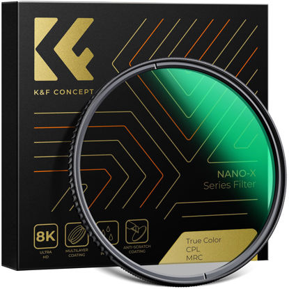Picture of K&F Concept 82mm True Color Polarizer Lens Filter Circular Polarizing Filter for Camera Lens with 28 Multi-Coated (Nano-X Series)