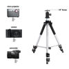 Picture of SKERELL Projector Tripod Stand,Universal Laptop Stand,Multi-Function Aluminum Alloy Tripod Stand with Tray and Ball Head,Carry Bag,Adjustable Height from 17-48 inch(Silver)