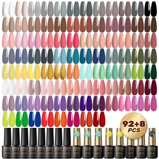 Buy Gel Nail Polish Kit with 36W Lamp - 15 Bottles Candy Lover 10ml Pastel  Colors with Base Top Coat Matte Top UV LED Nail Gel Polish Set, Summer  Autumn Nail Art