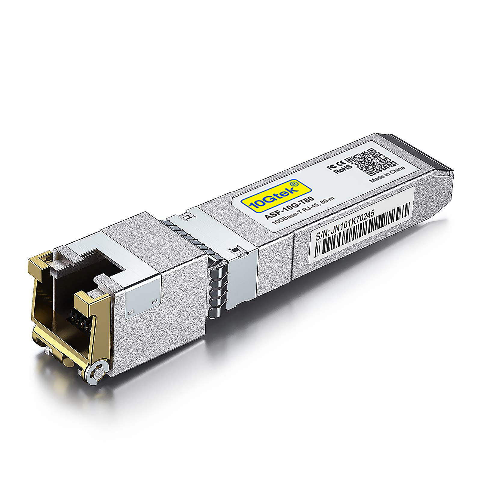 GetUSCart- 80-Meter, 10GBase-T SFP+ to RJ45 Transceiver, RJ45 to SFP+ ...