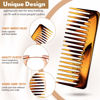 Picture of Large Hair Detangling Comb Wide Tooth Comb for Curly Hair Wet Dry Hair, No Handle Detangler Comb Styling Shampoo Comb (Brown)