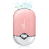 Picture of Mlogiroa Lash Fan Mini Portable Eyelash Fan Handheld Lash Fan Dryer for Eyelash Extensions Rechargeable USB C Eyelash Dryer Air Cooling Blower Fan with Built in Sponge Lash Extension Application(Pink)