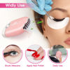 Picture of Mlogiroa Lash Fan Mini Portable Eyelash Fan Handheld Lash Fan Dryer for Eyelash Extensions Rechargeable USB C Eyelash Dryer Air Cooling Blower Fan with Built in Sponge Lash Extension Application(Pink)