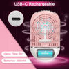 Picture of Mlogiroa Lash Fan Mini Portable Eyelash Fan Handheld Lash Fan Dryer for Eyelash Extensions Rechargeable USB C Eyelash Dryer Air Cooling Blower Fan with Built in Sponge Lash Extension Application(Pink)