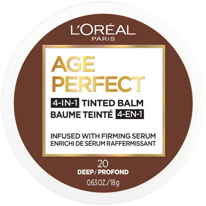 Picture of L’Oréal Paris Age Perfect 4-in-1 Tinted Face Balm Foundation with Firming Serum, Deep 20, 0.61 Ounce