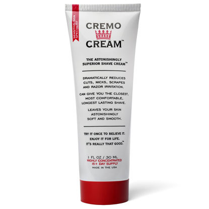 Picture of Cremo Original Shave Cream, Astonishingly Superior Smooth Shaving Cream Fights Nicks, Cuts And Razor Burn, 1 Ounce