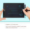 Picture of 4.5 Inch Replacement Stylus Drawing Pen 4 Pieces Toddler Drawing Tablet Pens Kids' Electronics Pens with 4 Hanging Rope for LCD Writing Tablet (Black)