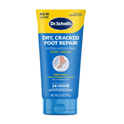 Picture of Dr. Scholl's Dry, Cracked Foot Repair Ultra Hydrating Foot Cream, 3.5 oz Lotion with 25% Urea, Heel Repair, Foot Care Heals for Healthy Looking Feet, Epsom Salt Soothes, Safe for Diabetics