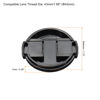 Picture of PATIKIL Camera Lens Cap, 2 Pack Sides Pinch Front Lens Cover with Microfiber Cleaning Cloth for 43mm Thread Universal DSLR Lenses
