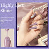 Picture of MAYCHAO 15ML Gel Nail Polish 1Pc Purple Nail Polish Soak Off UV LED Nail Gel Polish Nail Art Starter Manicure Salon DIY at Home, 0.5 OZ