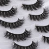 Picture of Mebver False Eyelashes Cat Eye Lashes Faux Mink Lashes Natural Look Fluffy Wispy Lashes That Look Like Extensions Pestañas Postizas D Curl Lash Strips Short Fox Eye Lashes 7 Pairs Pack