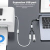 Picture of USB C Splitter type c to Dual USB A Female Adapter Type C to Dual USB A double usb 2.0 Adapter double usb 2.0 OTG Splitter Cord Converter for MacBook Pro, Google Pixel, Galaxy S20 S22 S9 / Note 8