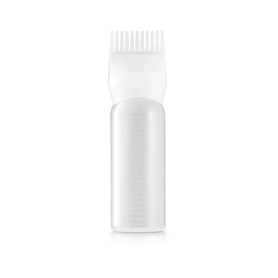 Picture of Evelyne Root Comb Applicator Bottle, 6 ounce with graduated scale, Hair Coloring, Dye and scalp treament essential (Pack of 1)