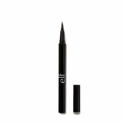 Picture of e.l.f. H2O Proof Eyeliner Pen, Felt Tip, Waterproof, Long-Lasting, High-Pigmented Liner For Bold Looks, Vegan & Cruelty-Free, Jet Black. 0.02 Fl Oz