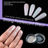 Picture of Allstarry Chrome Nail Powder 4 Colors Iridescent Aurora Powder Metallic Mirror Effect Pigment Pearlescent Mermaid Glitter Unicorn Glitter for Nail Art Manicure Decoration Home DIY Salon-Pear White