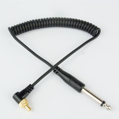 Picture of DSLRKIT 6.35mm (1/4in) to Male Flash PC Sync Cable Cord with Screw Lock