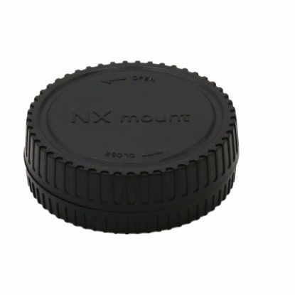 Picture of NX Camera Body and Rear Lens caps,Compatible with NX Mount Mirrorless Interchangeable-Lens Cameras Such as NX1,NX5,NX10,NX11,NX20,NX30,NX100,NX200,and 45mm F1.8 2D/3D,12-24mm F4-5.6 ED Lens
