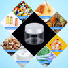Picture of 4 Pieces Round Clear Wide-mouth Leak Proof Plastic Container Jars with Lids for Travel Storage Makeup Beauty Products Face Creams Oils Salves Ointments DIY Making or Others (White, 2 Ounce)