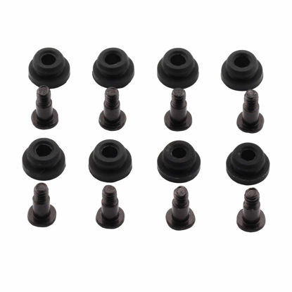 Picture of ZRM&E 8pcs 10mm Hard Disk Drive Screws and Shock Absorption Rubber Washer Kit PC Hard Disk Drive Mounting Accessories for 2.5 inches HDD SSD