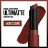 Picture of MAYBELLINE New York Color Sensational Ultimatte Matte Lipstick, Non-Drying, Intense Color Pigment, More Cedar, Deep Rust Brown, 1 Count