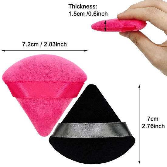 GetUSCart- 12 Pieces Cosmetic Powder Puff,2.76 inch Portable Soft ...
