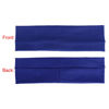Picture of MapofBeauty 3 Pack Yoga Headbands Stretchy Cotton Head Band Hairwarp Sports Running Exercise Gym (Blue)