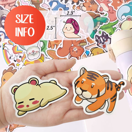 GetUSCart Kolmi 100 Pcs Cute Water Bottle Stickers for Kids Classroom