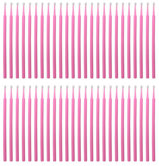 Picture of 100 Pack Phone Charge Port Cleaning Tool kit,Bendable Mini Soft Round Brushes Cleaner Compatible with iPhone 11 Pro Speaker Tablet Camera Laptop Computer Smartphone, Pink
