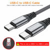 Picture of Short USB C to USB C 60W Cable(2 Pack 0.5Ft), Type C Fast Charging Nylon Braided Cord Compatible with iPhone 15 15 Pro/15 Pro Max Android Samsung Galaxy S23/S22/S21/ Ultra,Air 2020, iPad Pro,Google