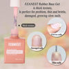 Picture of FZANEST Milky Pink Gel Nail Polish,Rubber Base Gel for Nails,Brush On Builder Gel In a Bottle,Spring Summer Clear Sheer Nude Color Gel Polish,Soak Off Nail Gel 15ml