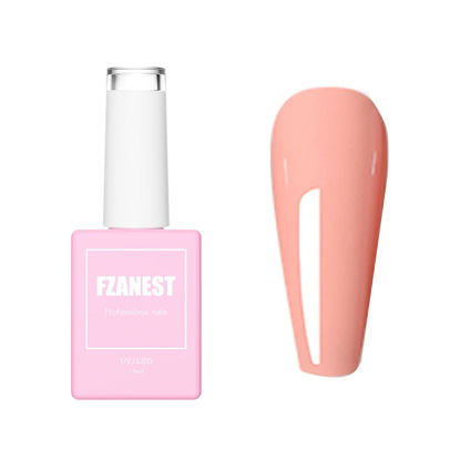 Picture of FZANEST 15ml Gel Nail Polish,Blush Pink Nail Gel Polish Soak Off Nail Art Manicure Summer Color #68