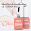 Picture of FZANEST Clear Rubber Base Gel For Nails,15ml Builder Base Gel In a Bottle,Nail Strengthener Gel,Quick Extension Nail Gel,Soak Off Long Lasting UV Base Coat Gel Nail Polish
