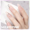 Picture of GAOY Jelly Nude Gel Nail Polish, 16ml Sheer Milky Pink Translucent Soak Off Gel Polish, UV Light Cure for Nail Art DIY, Color 1643