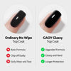 Picture of GAOY 16ml 2 Pcs Glassy Gel Top Coat and Base Coat Set,No Wipe Foundation Combination for UV Light Cure Nail Polish