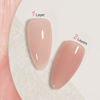 Picture of GAOY Jelly Nude Gel Nail Polish, 16ml Sheer Nude Pink Translucent Soak Off Gel Polish, UV Light Cure for Nail Art DIY, Color 1533