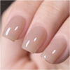 Picture of GAOY Jelly Nude Gel Nail Polish, 16ml Sheer Light Brown Translucent Soak Off Gel Polish, UV Light Cure for Nail Art DIY, Color 1535