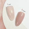 Picture of GAOY Jelly Nude Gel Nail Polish, 16ml Sheer Light Brown Translucent Soak Off Gel Polish, UV Light Cure for Nail Art DIY, Color 1535